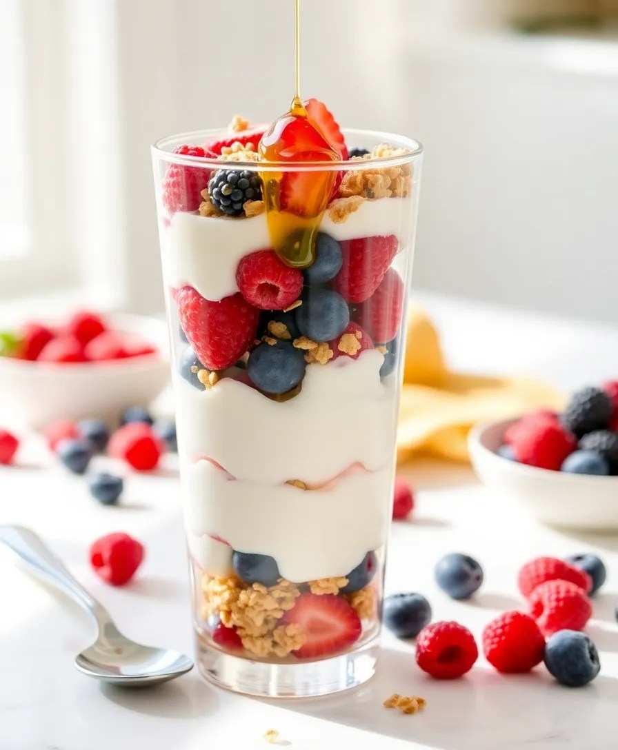 15 Healthy Snacks That Are So Tasty, You Won't Believe They're Guilt-Free! - 2. Greek Yogurt Parfait