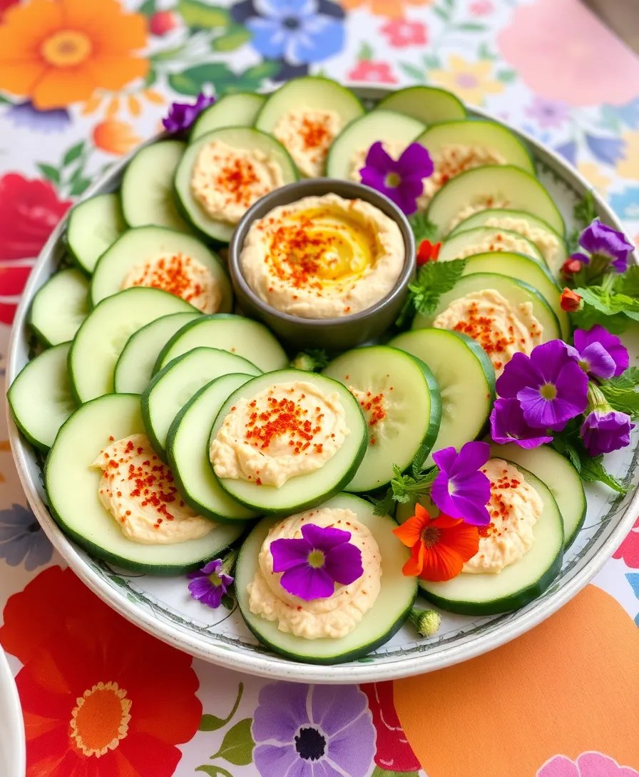 15 Healthy Snacks That Are So Tasty, You Won't Believe They're Guilt-Free! - 8. Cucumber Hummus Bites
