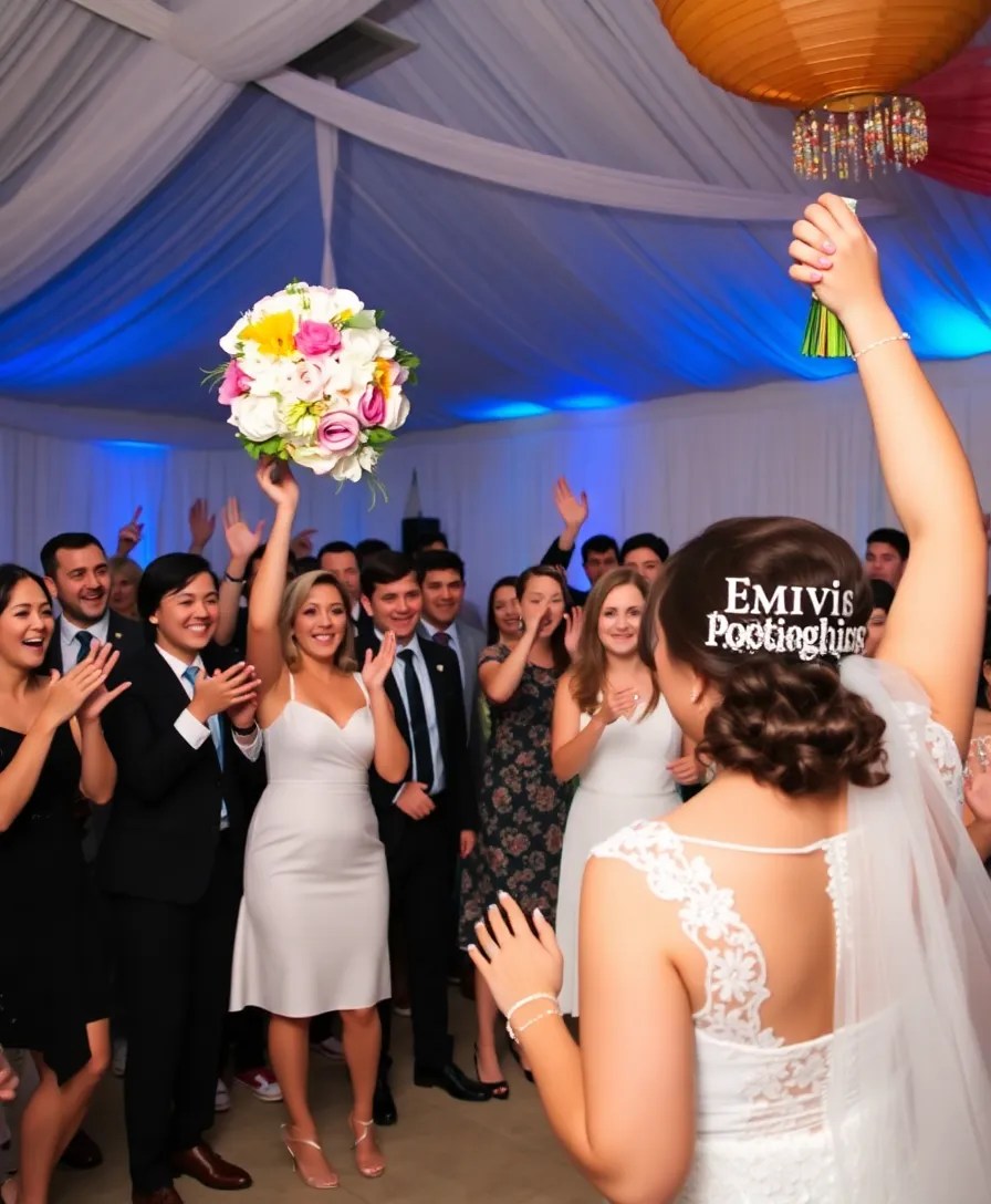 15 Wedding Photography Poses That Will Make Your Album Unforgettable (#3 Will Stun Everyone!) - 12. The Bride's Bouquet Toss