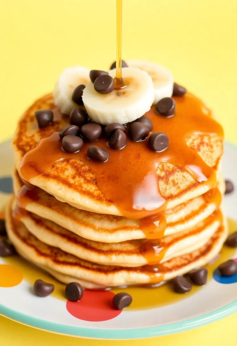 20 Kid-Approved Family Meals That Are Quick and Easy (Your Kids Will Request #5!) - 15. Chocolate Chip Banana Pancakes