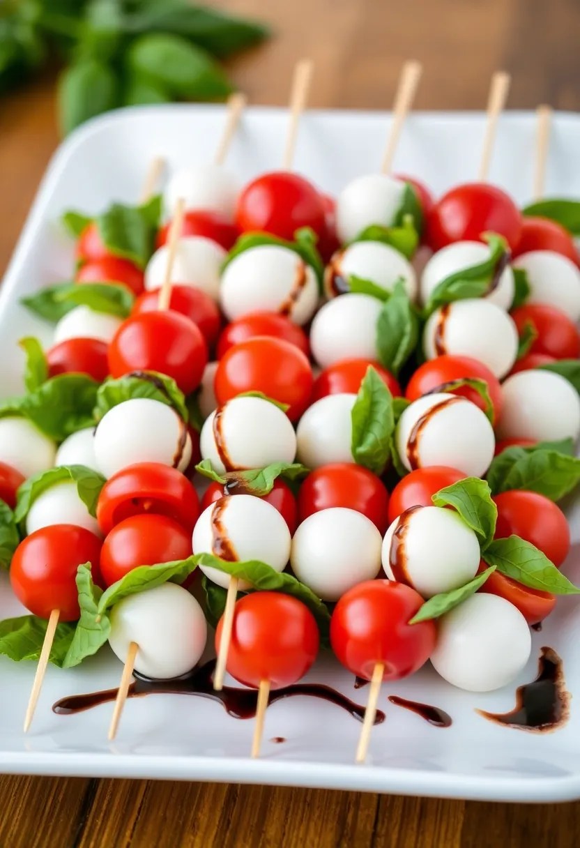 20 Kid-Approved Family Meals That Are Quick and Easy (Your Kids Will Request #5!) - 18. Easy Caprese Salad Skewers