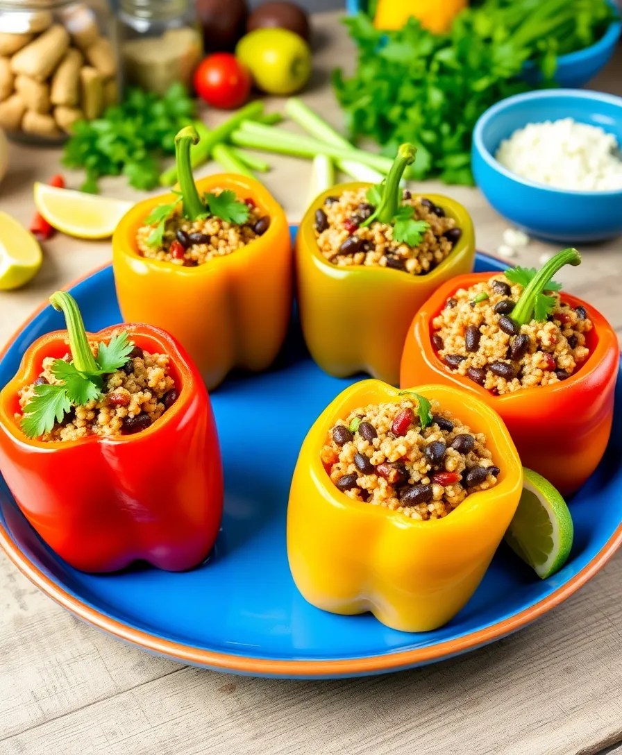 20 Quick and Easy Healthy Meals That'll Transform Your Dinner Routine (You Won't Believe #12!) - 2. Quinoa and Black Bean Stuffed Peppers